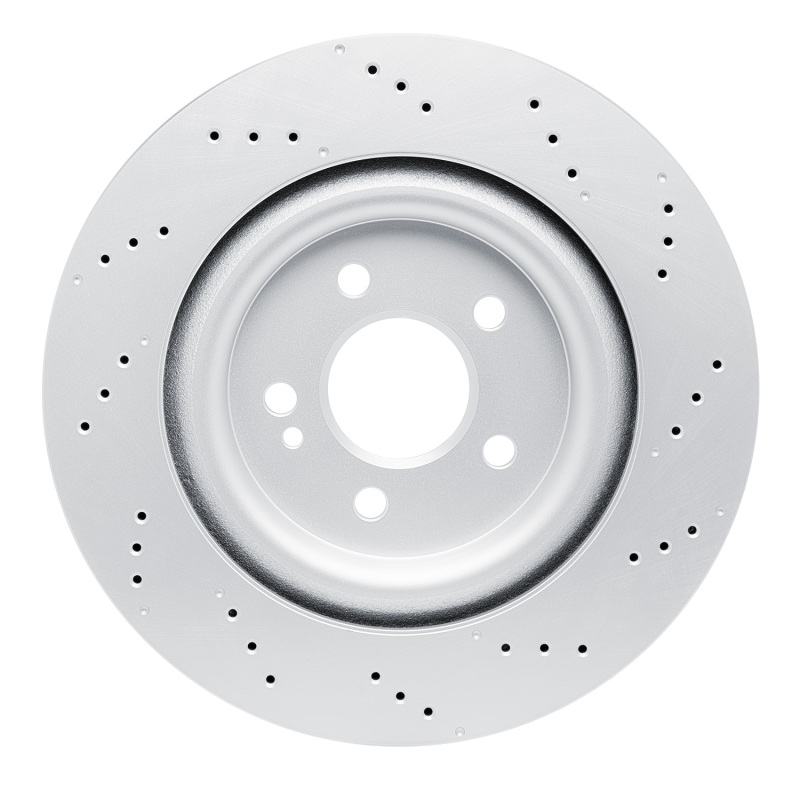 Mercedes-Benz CLA35 AMG Brake Rotor (1) - Rear - R1 Concepts - Drilled Carbon Alloy GeoMET - `20-`25
